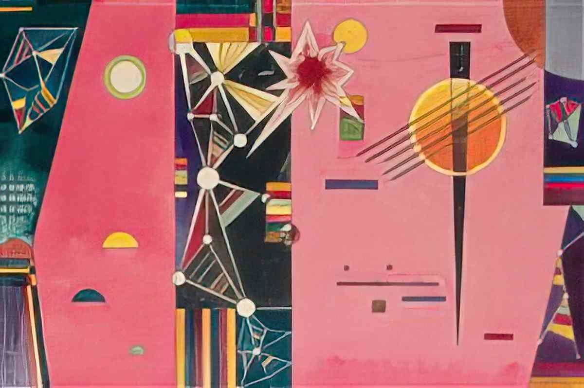 wassily kandinsky wassily kandinsky rosa rot Art A4 Photo Print