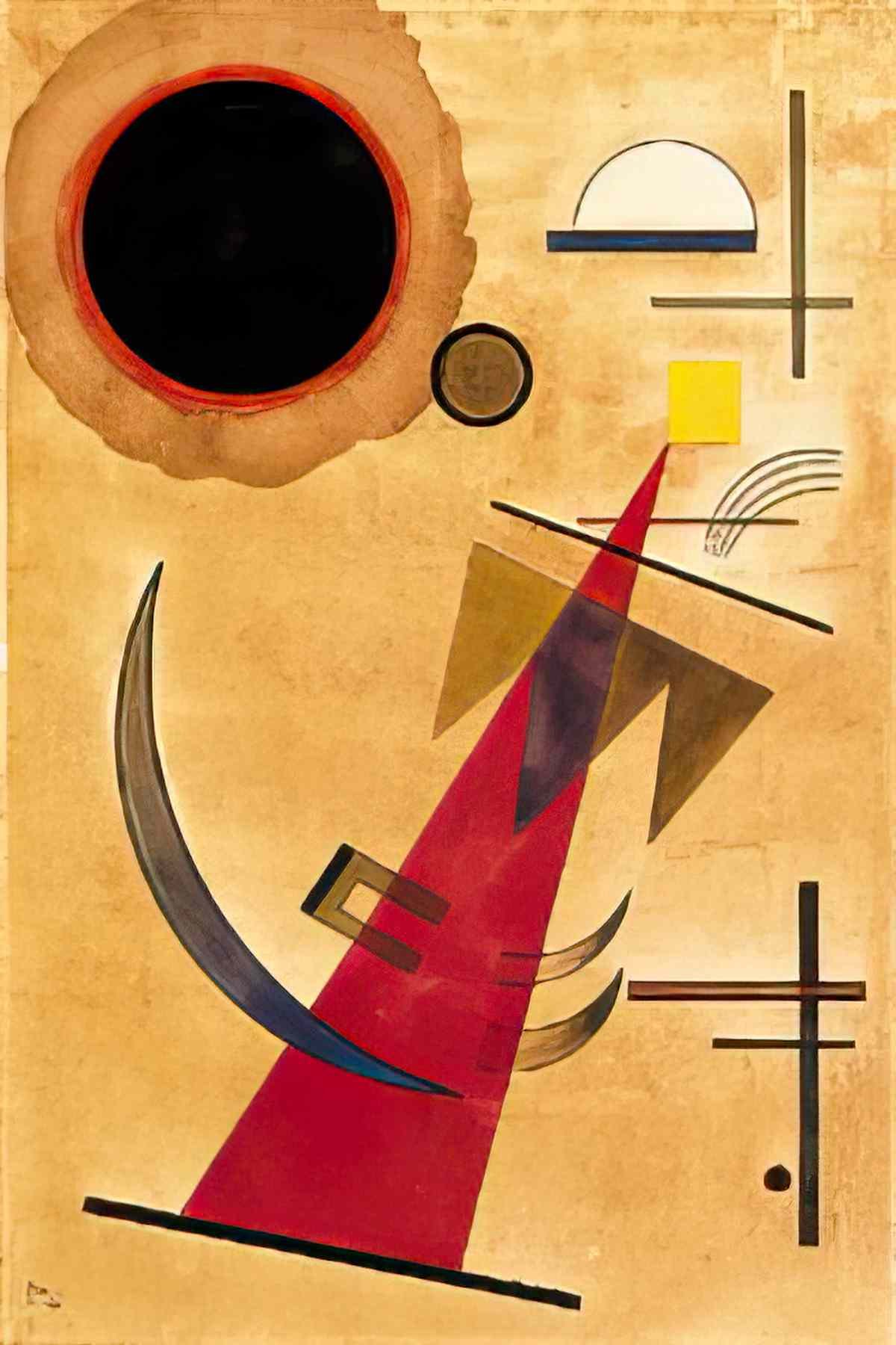 wassily kandinsky wassily kandinsky rot in spitzform Art A4 Photo Print