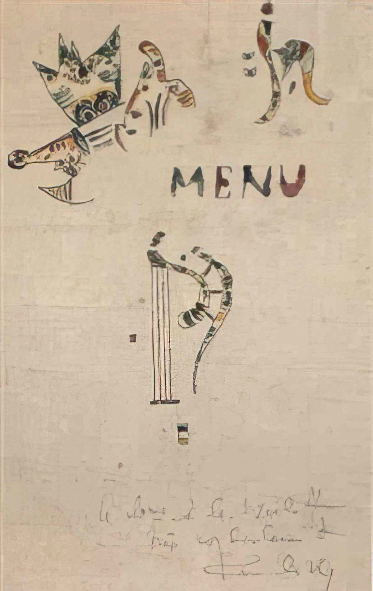 wassily kandinsky wassily kandinsky sans titre ou menu Art A4 Photo Print