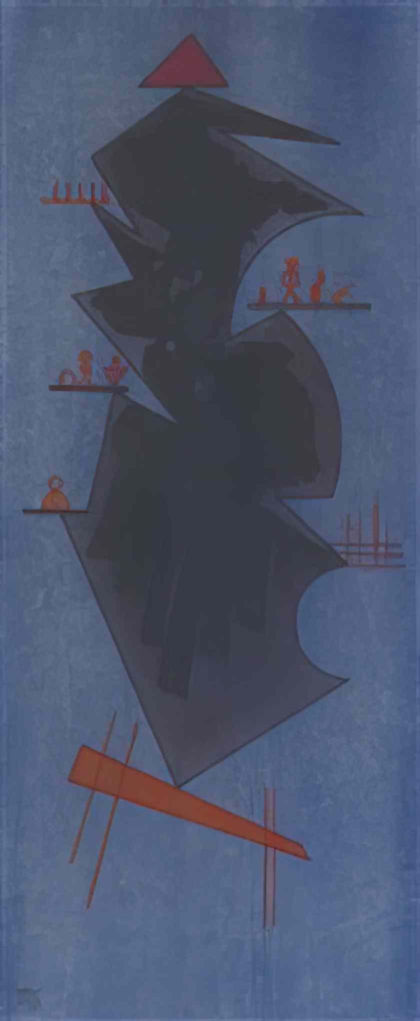 wassily kandinsky wassily kandinsky schatten shadow1 Art A4 Photo Print