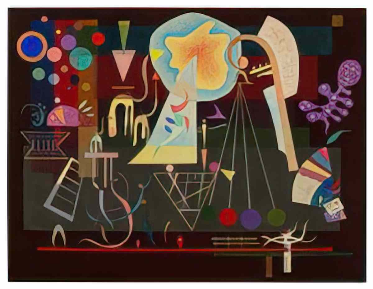 wassily kandinsky wassily kandinsky tensions calmees Art A4 Photo Print