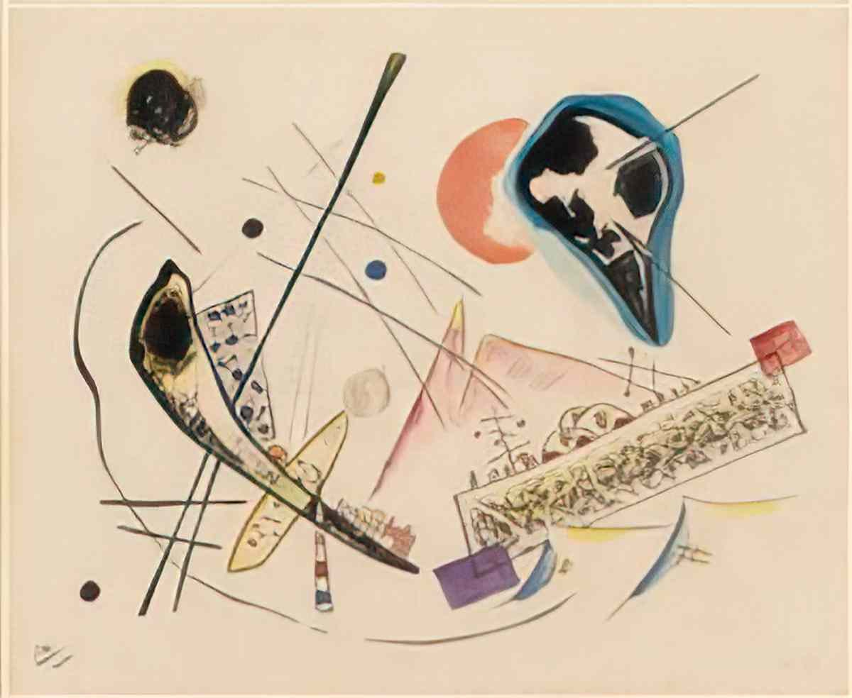 wassily kandinsky wassily kandinsky untitled composition lyrique 1922 Art A4 Photo Print