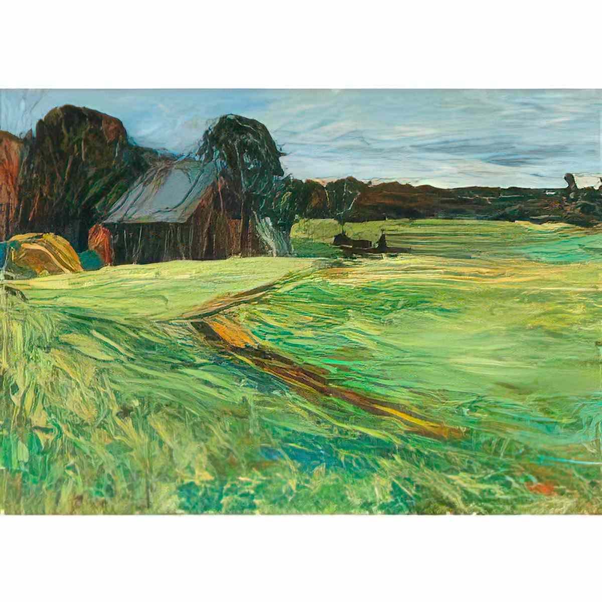 wassily kandinsky wassily kandinsky vasilkevskoe scheune mit pferdche Art A4 Photo Print