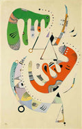 wassily kandinsky wassily kandinsky vert et rouge Art A4 Photo Print