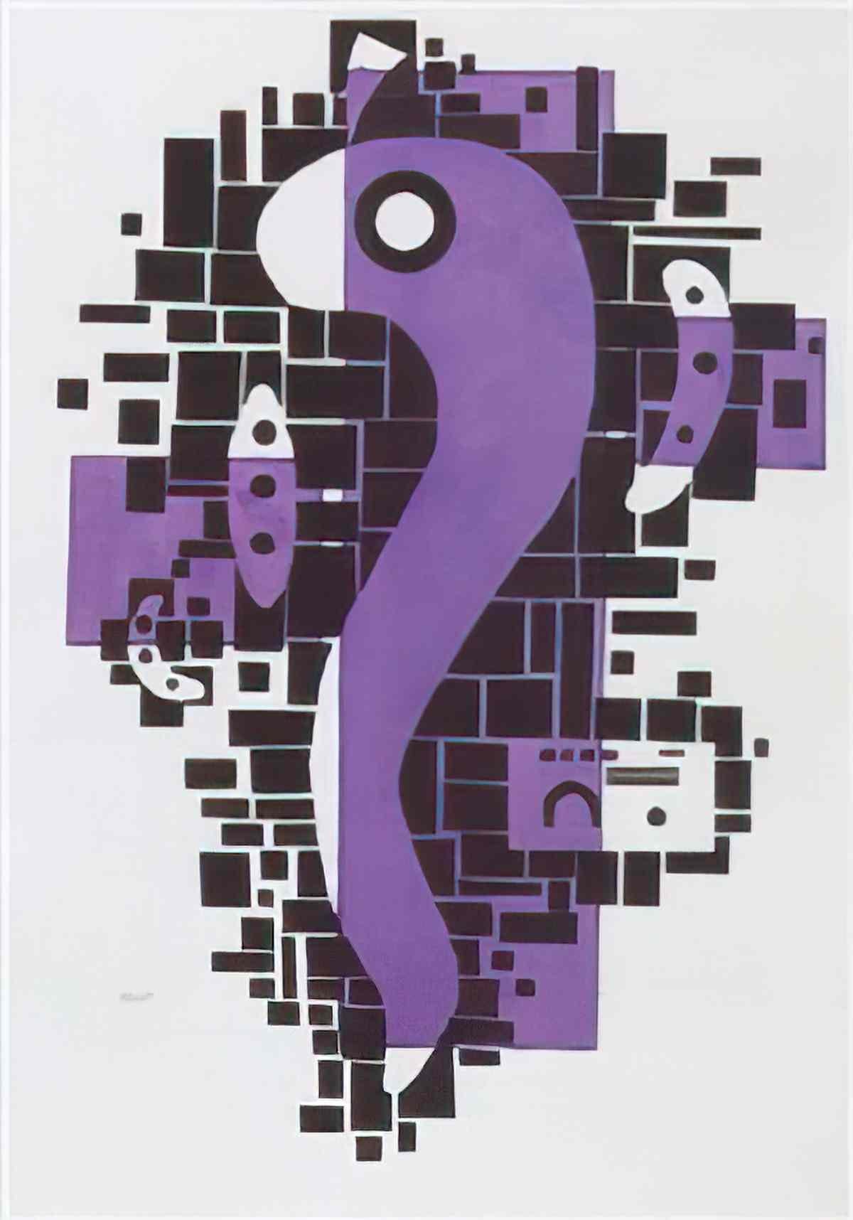 wassily kandinsky wassily kandinsky violet noir Art A4 Photo Print