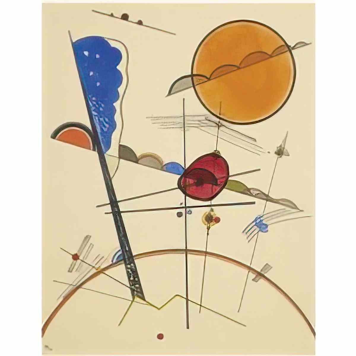wassily kandinsky wassily kandinsky wachsen growth Art A4 Photo Print