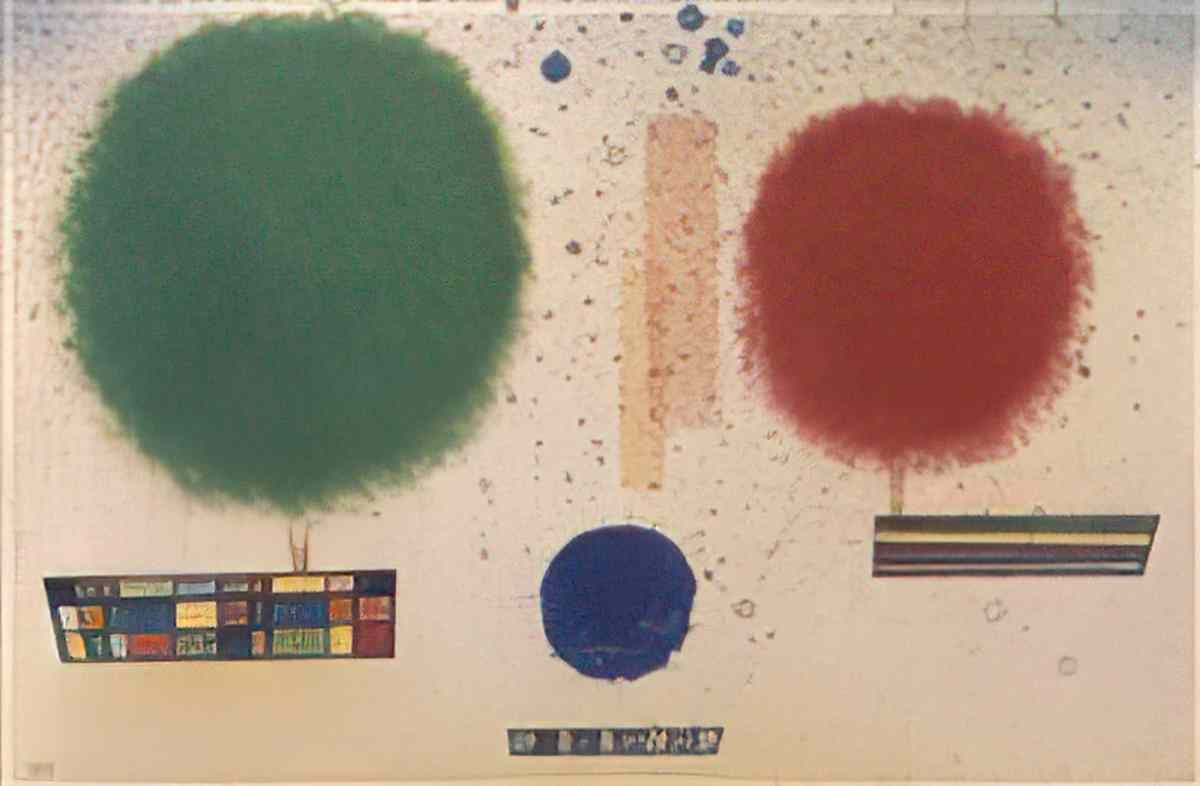 wassily kandinsky wassily kandinsky waschsende flecken growing spots Art A4 Photo Print