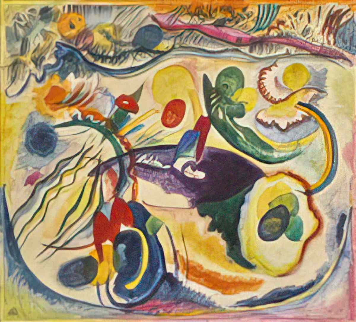 wassily kandinsky wassily kandinsky zum thema jüngstes gericht on the Art A4 Photo Print
