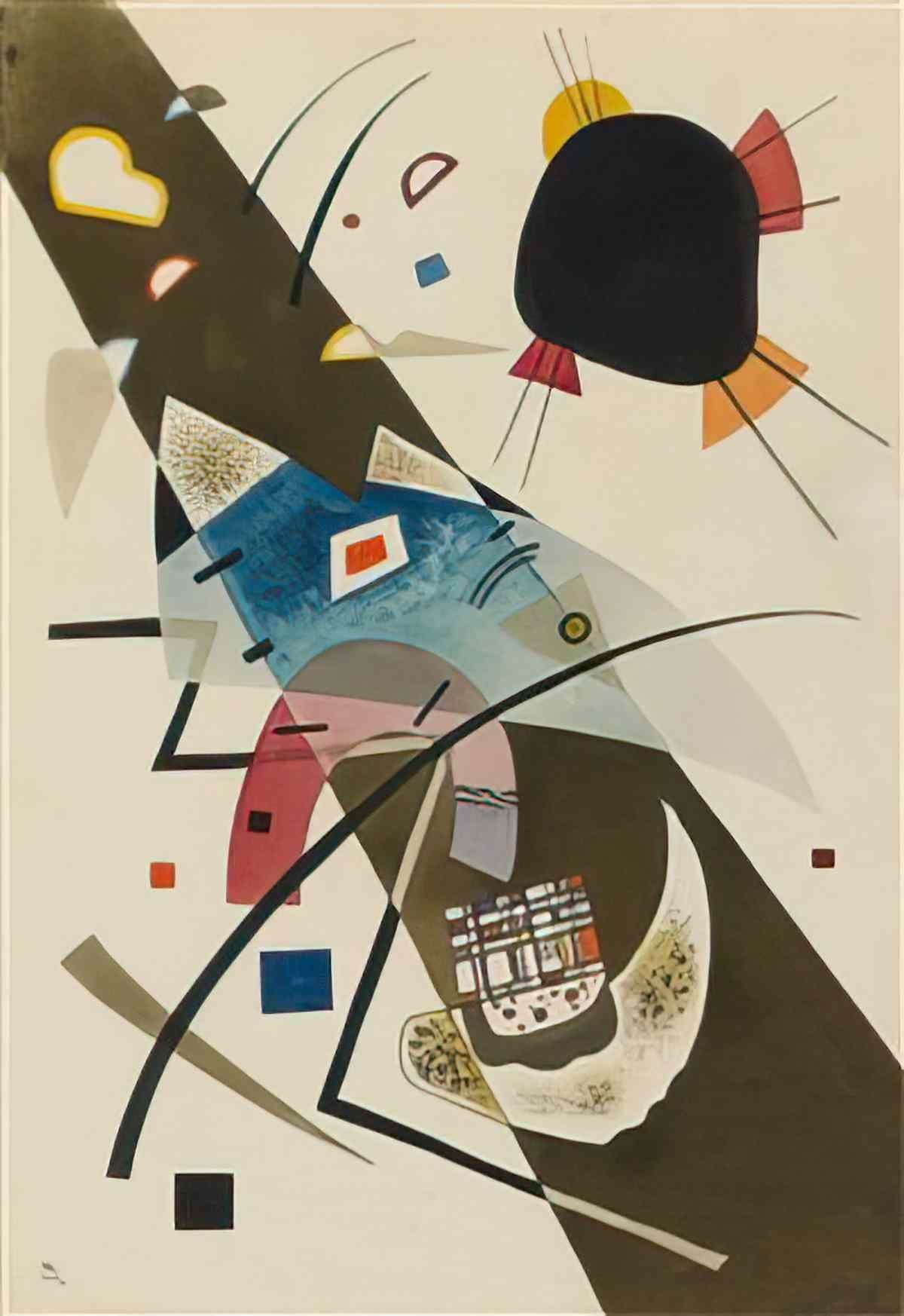 wassily kandinsky wassily kandinsky zwei schwarze flecke1 Art A4 Photo Print