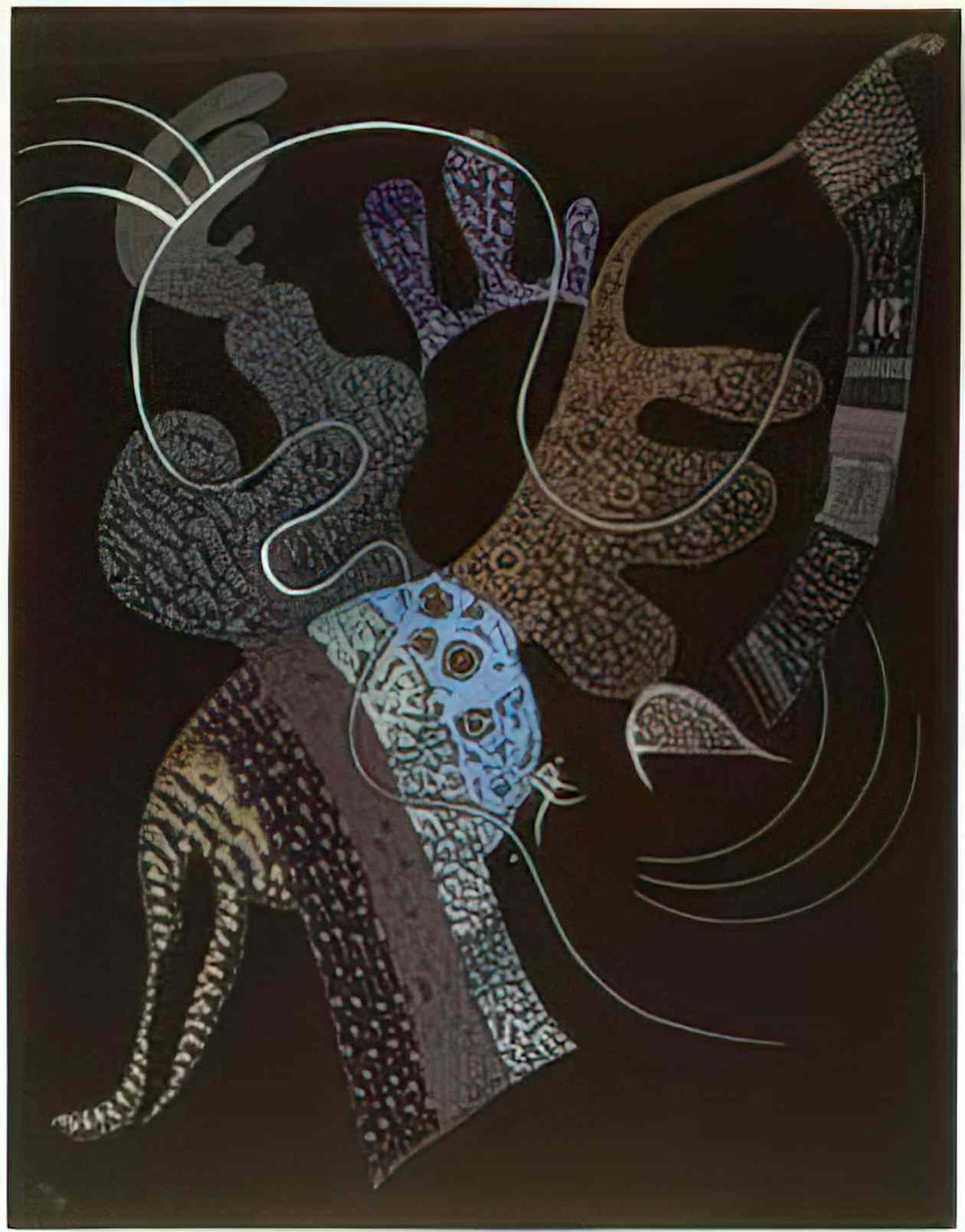 wassily kandinsky white line 1936 Art A4 Photo Print