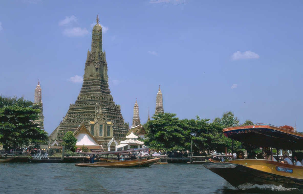 wat arun boats Vintage A4 Photo Print