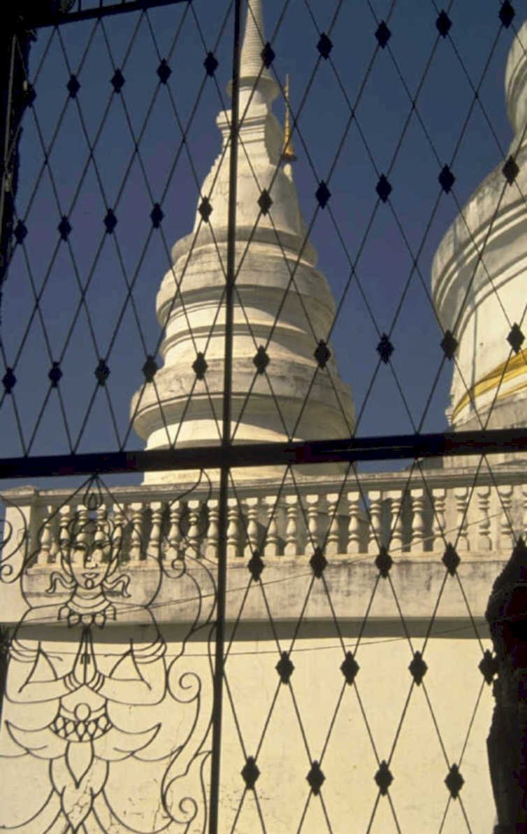 wat chedi blue 2 1980s 1990s A4 Photo Print