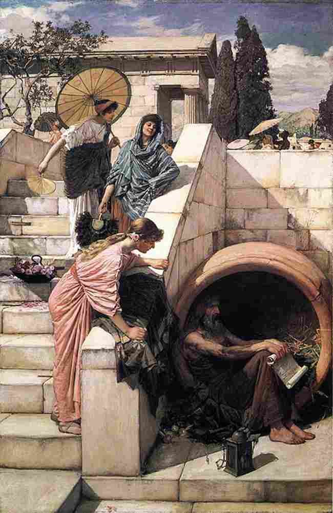 water Diogenes Art A4 Photo Print