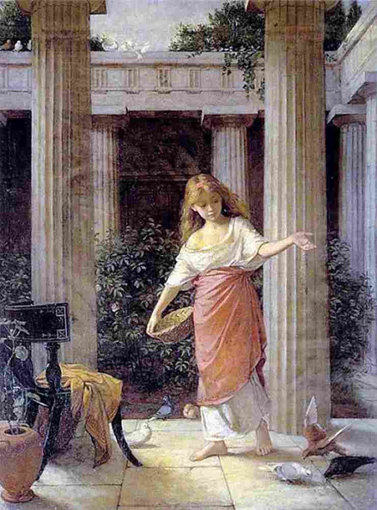 water In the Peristyle Art A4 Photo Print