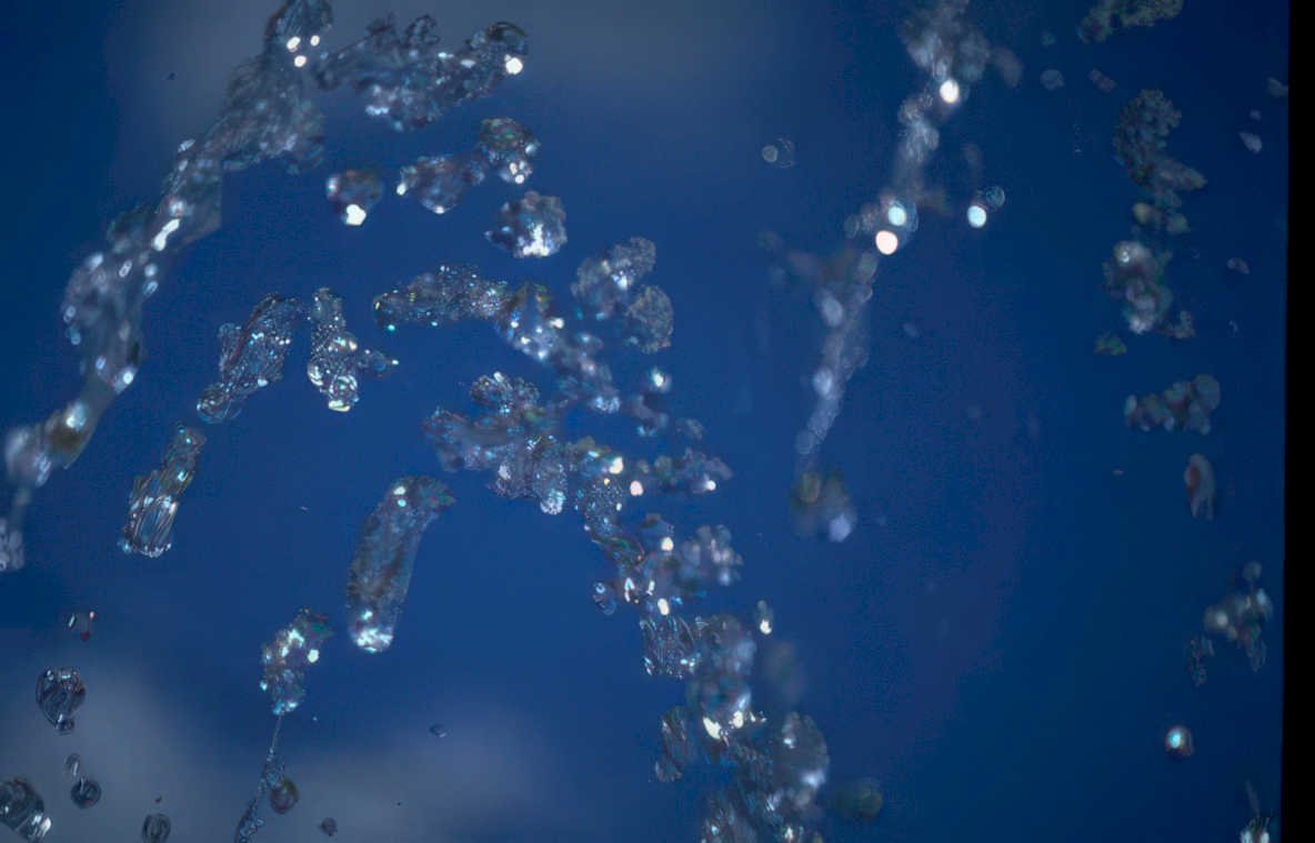 water droplets motion Vintage A4 Photo Print