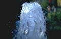 water fountain blue Vintage A4 Photo Print