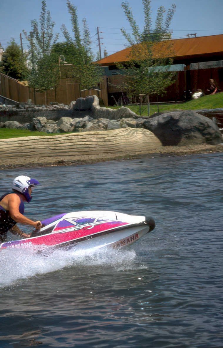 water jet ski 2 Vintage A4 Photo Print