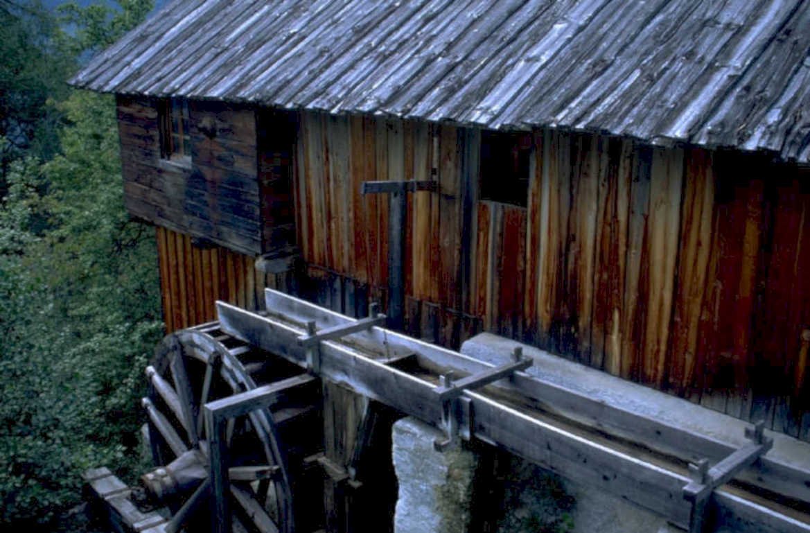 water mill swiss 1980s 1990s A4 Photo Print