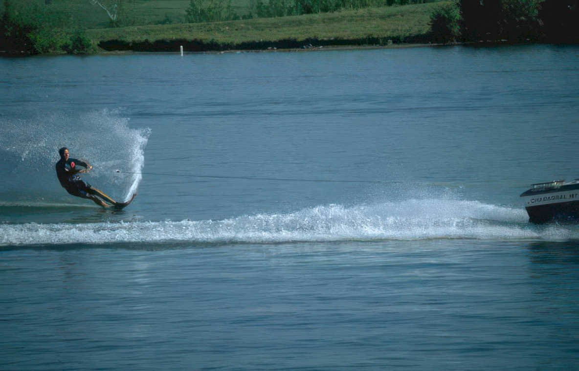 water skier charisma Vintage A4 Photo Print