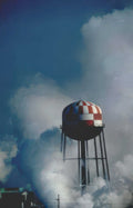 water tower industrial Vintage A4 Photo Print