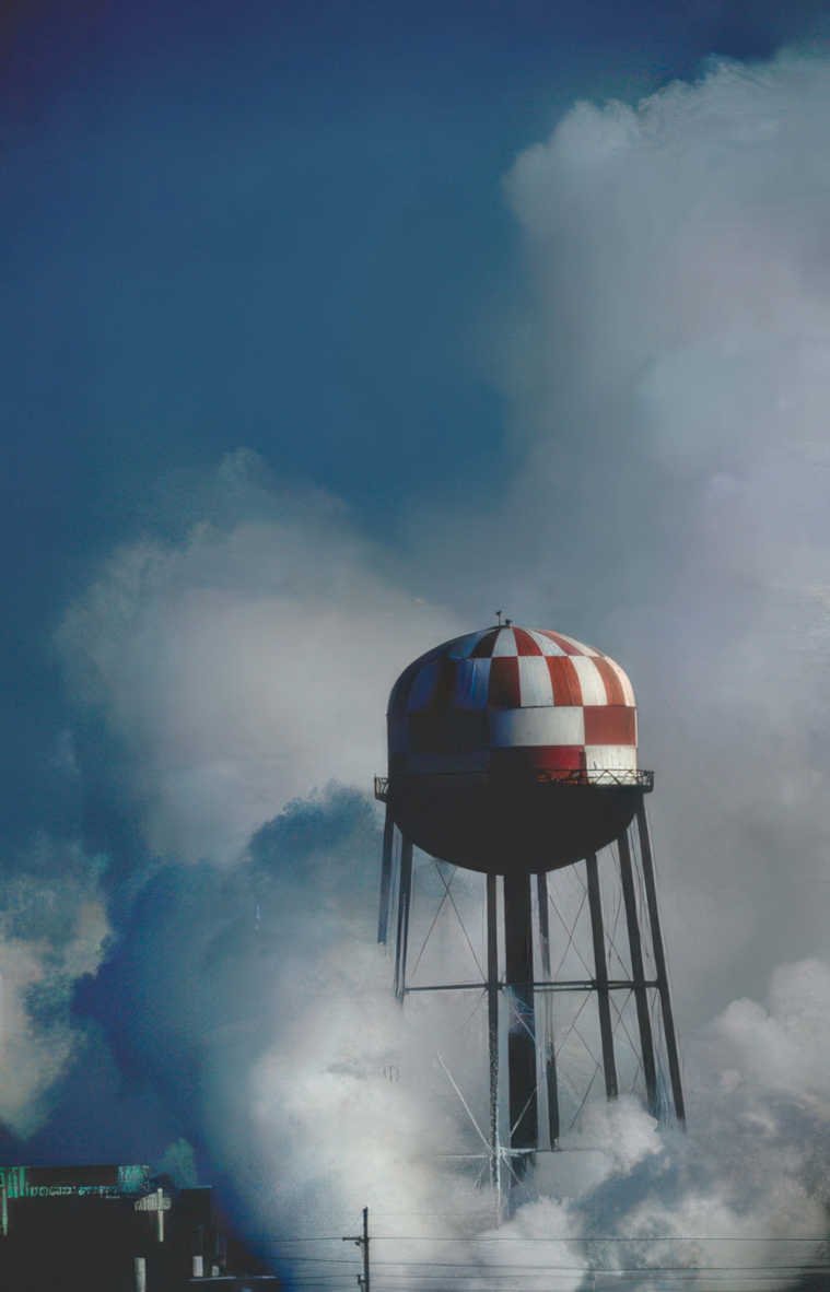 water tower industrial Vintage A4 Photo Print