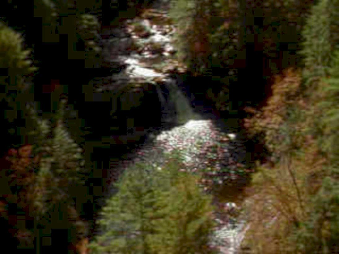 waterfall autumn maine1980s 1990s A4 Photo Print