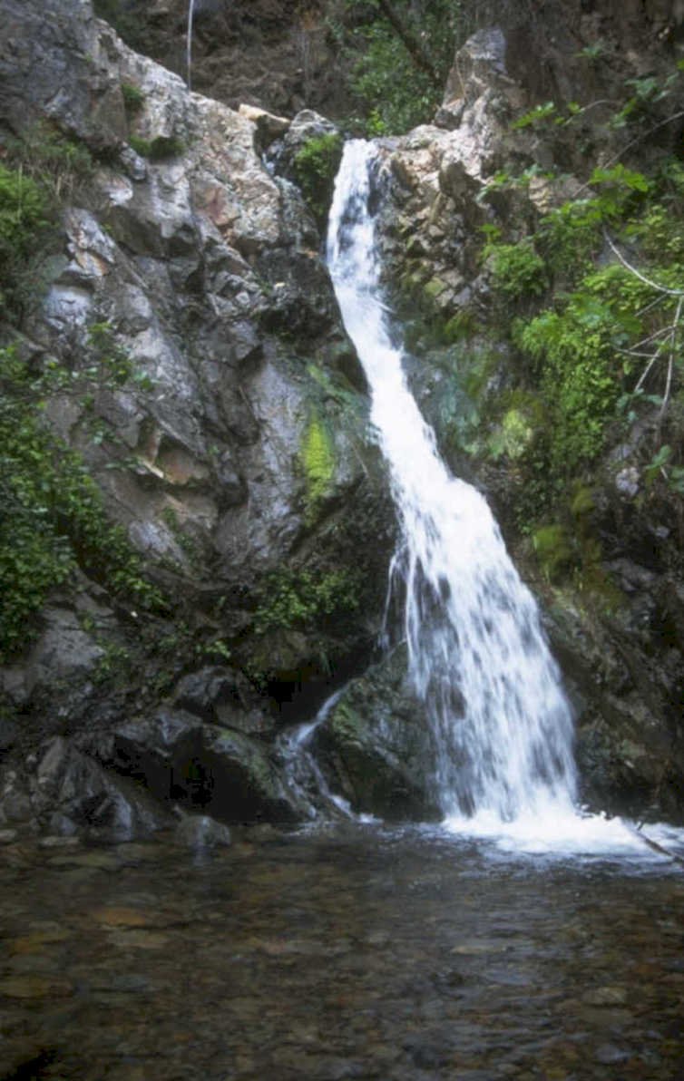 waterfall cascade cliff 1980s 1990s A4 Photo Print