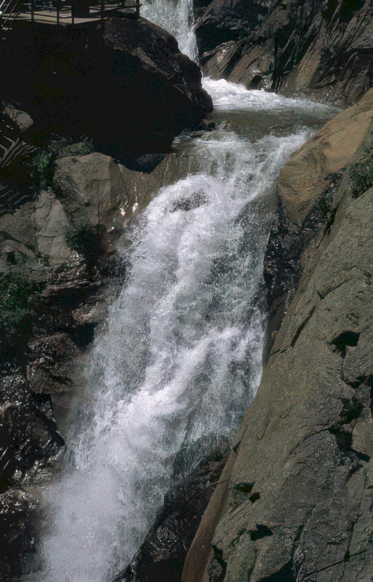 waterfall cascade cliff Vintage A4 Photo Print