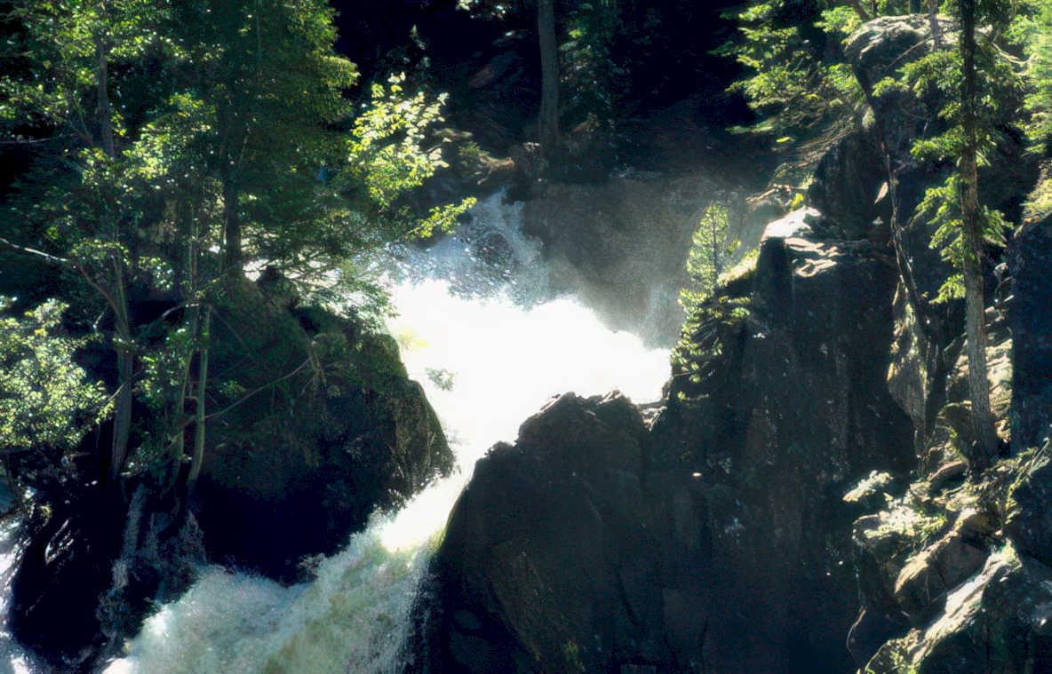 waterfall cascade falls 2 Vintage A4 Photo Print