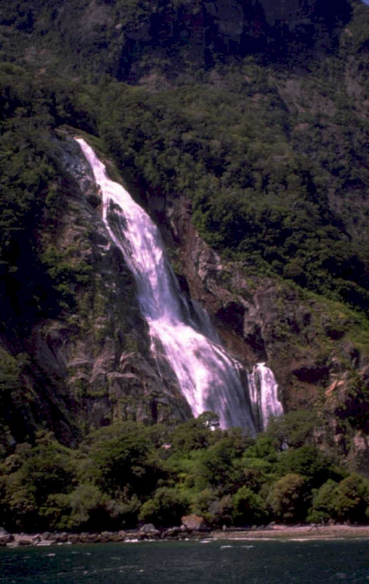 waterfall cascade mountains 1980s 1990s A4 Photo Print 43
