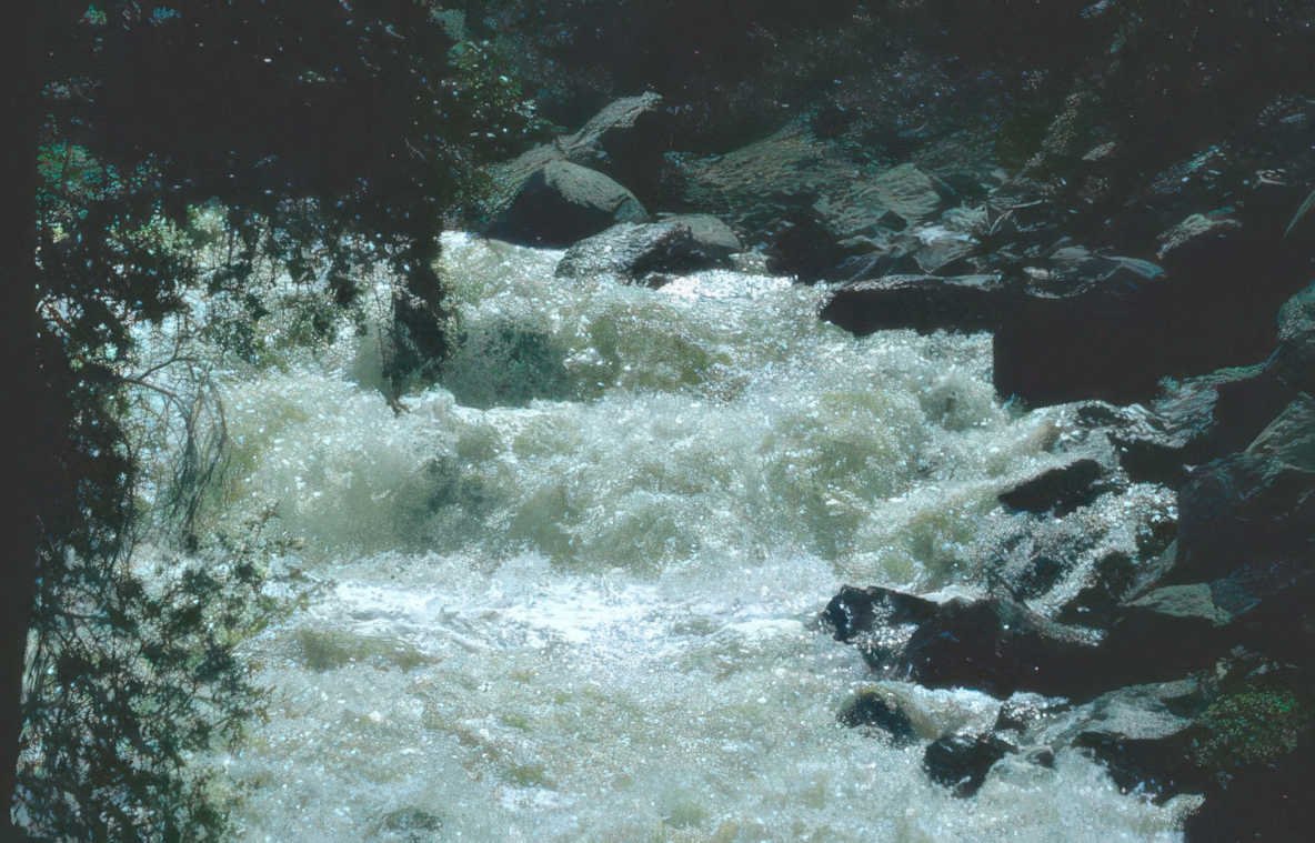 waterfall cascade mountains Vintage A4 Photo Print