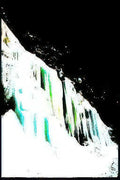 waterfall cascade rocks 2 Vintage A4 Photo Print