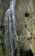 waterfall cliff moss 1980s 1990s A4 Photo Print