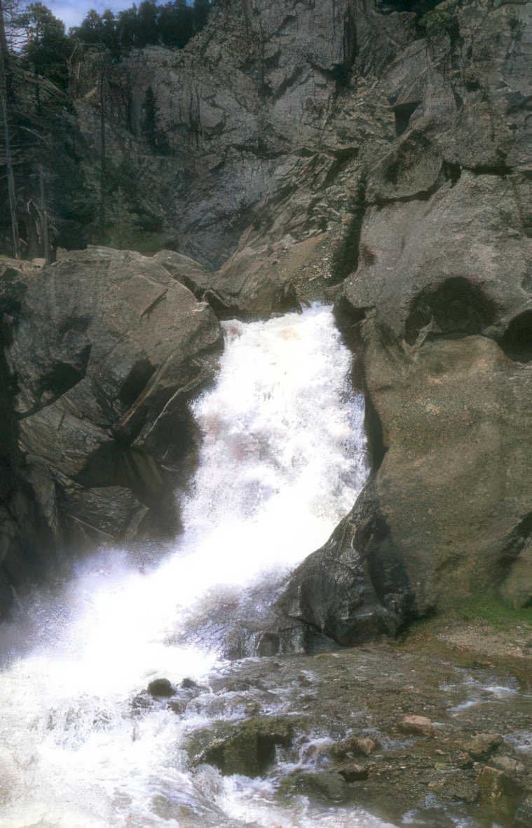 waterfall creek falls Vintage A4 Photo Print