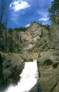 waterfall echo canyon Vintage A4 Photo Print