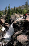 waterfall ice lake Vintage A4 Photo Print
