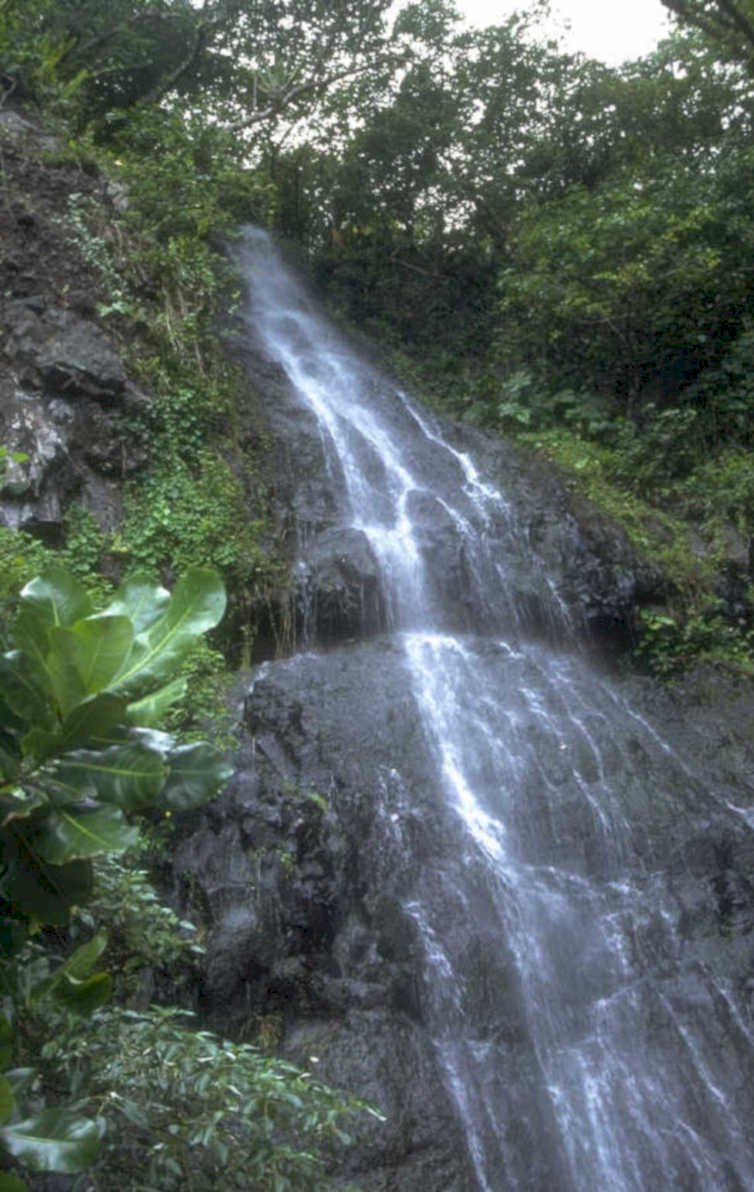 waterfall kauai hawaii 1980s 1990s A4 Photo Print