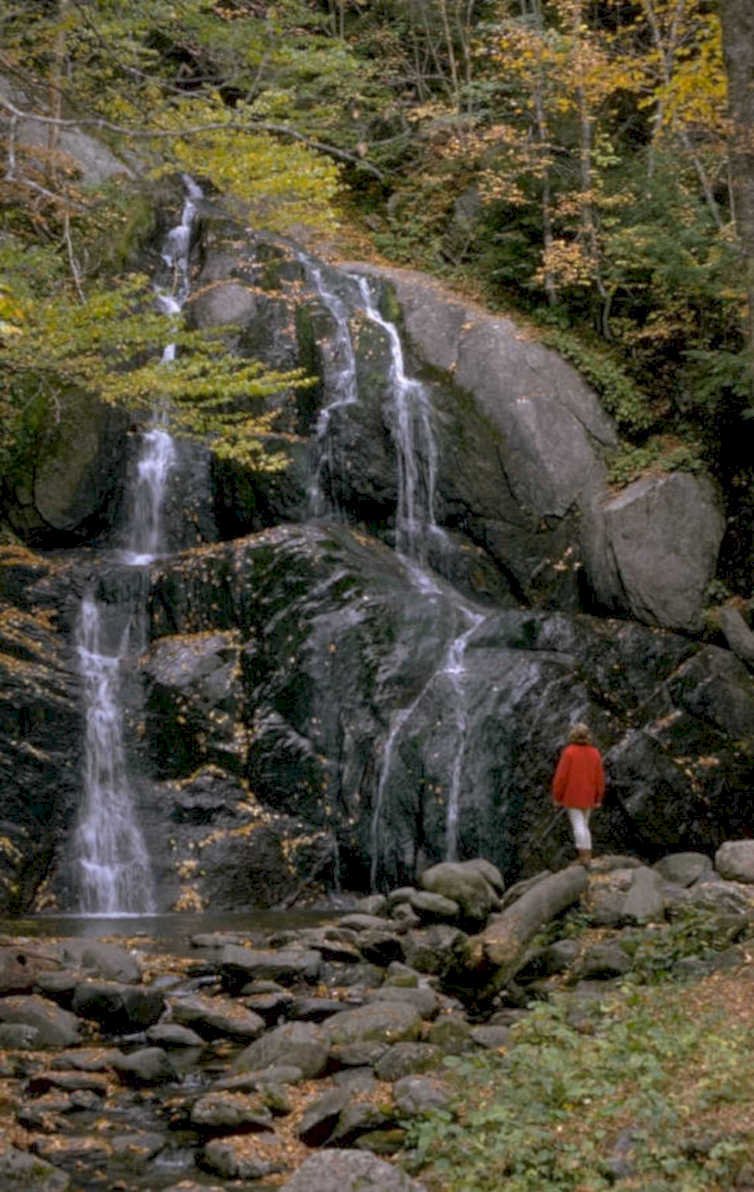 waterfall landscape autumn 1980s 1990s A4 Photo Print