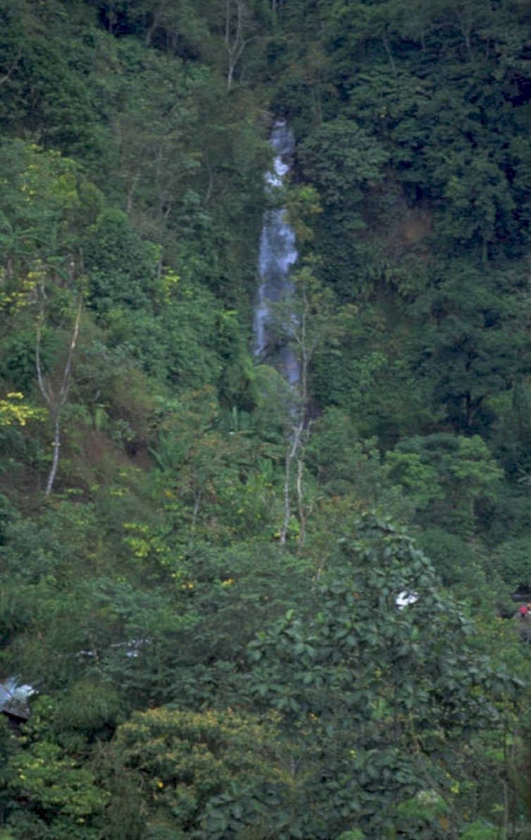 waterfall landscape scene 1980s 1990s A4 Photo Print