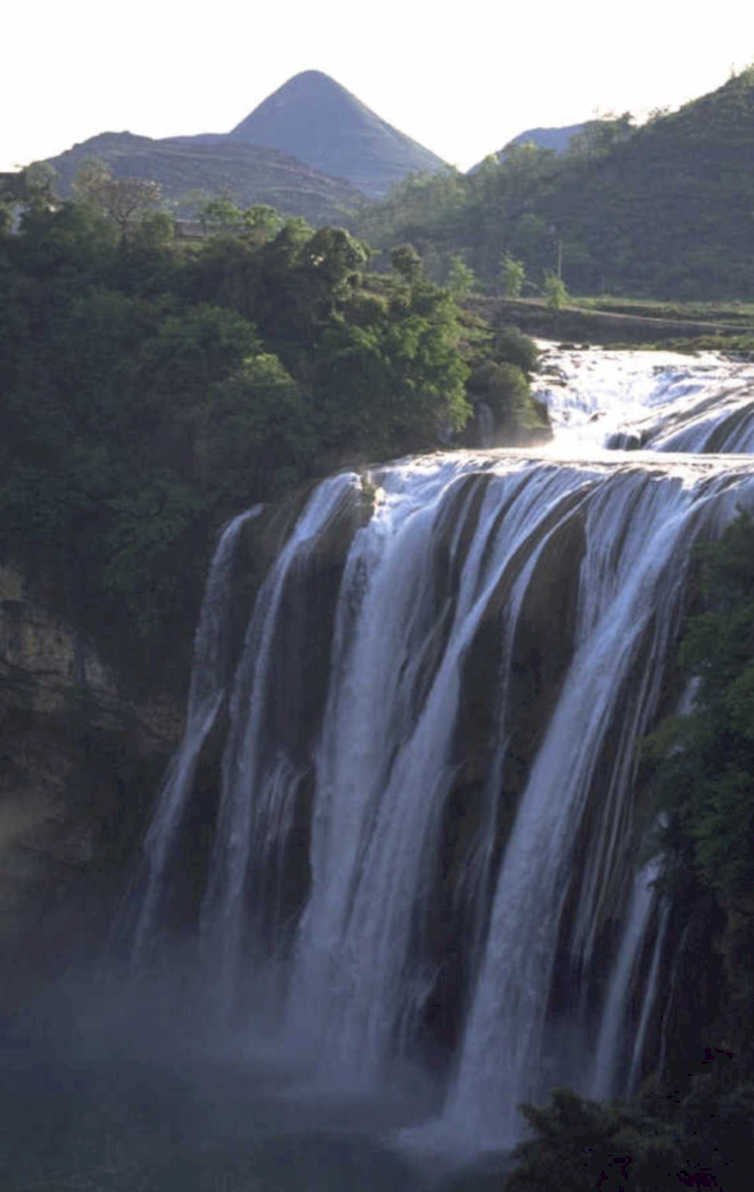 waterfall landscape yunnan 1980s 1990s A4 Photo Print