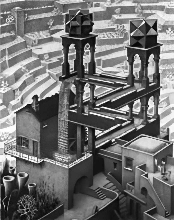 waterfall mc escher A4 Photo Print