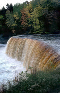 waterfall minnehaha autumn 2 Vintage A4 Photo Print