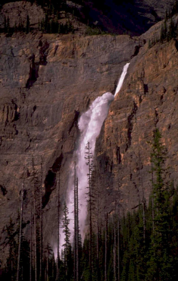 waterfall mountains sky 1980s 1990s A4 Photo Print