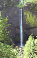waterfall multnomah falls 1 Vintage A4 Photo Print