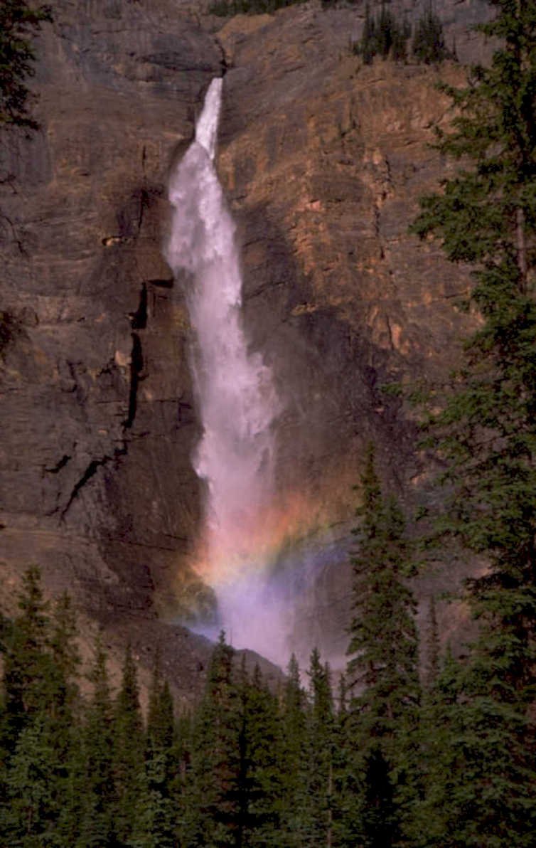 waterfall rainbow glacier 1980s 1990s A4 Photo Print