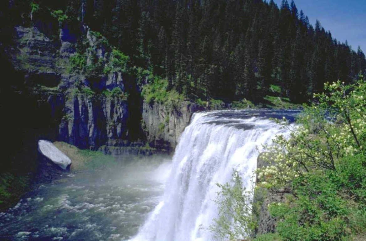 waterfall river gorge 1980s 1990s A4 Photo Print