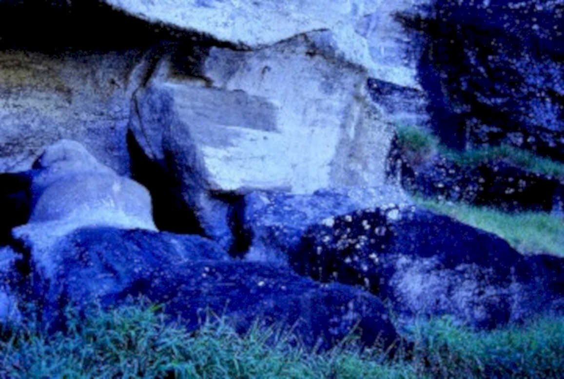 waterfall rock head1980s 1990s A4 Photo Print