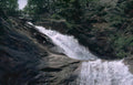 waterfall rocks railing Vintage A4 Photo Print