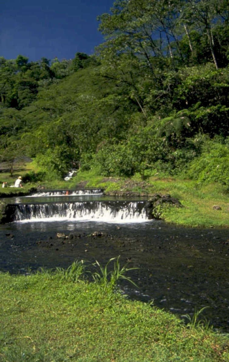 waterfall stream landscape 1980s 1990s A4 Photo Print
