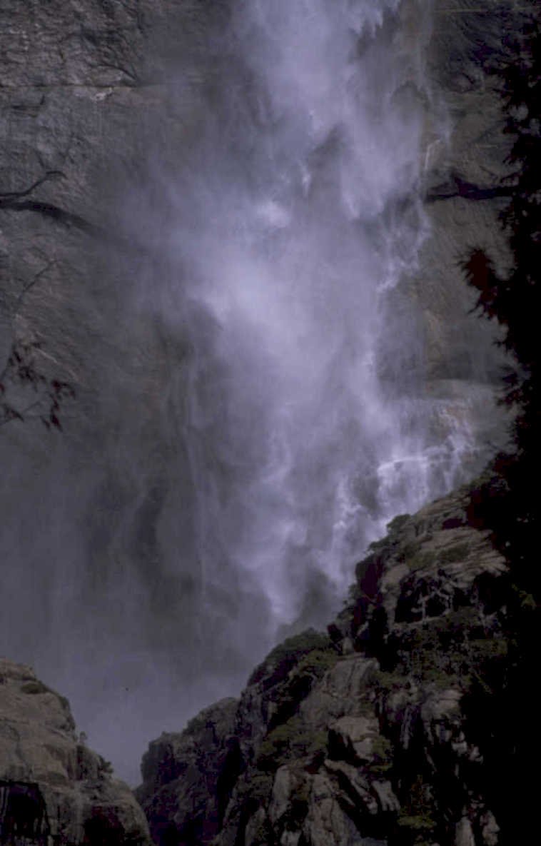 waterfall yosemite bridalveil 1980s 1990s A4 Photo Print